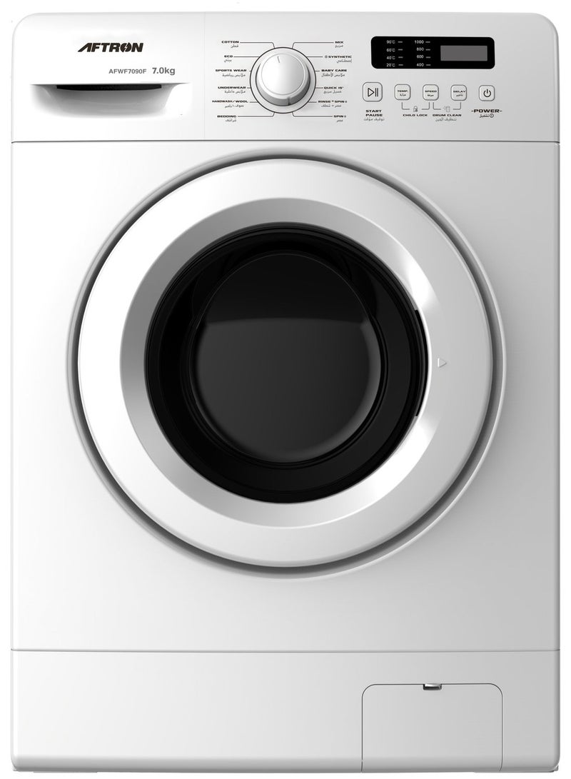 أفترون 7KG Front Load Washing Machine – AFWF7090F White  - Image 2