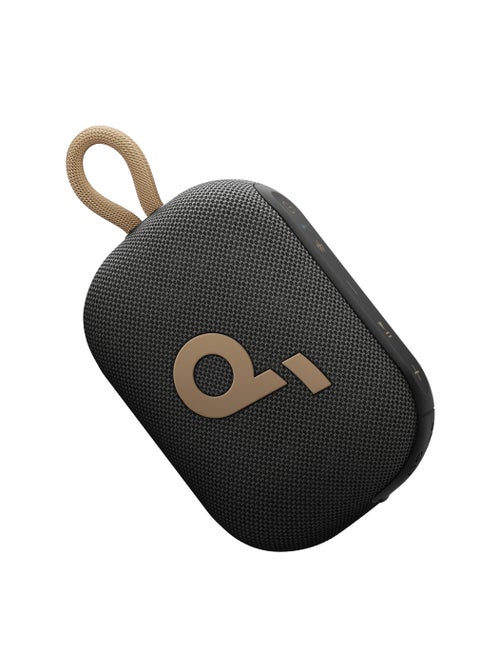 Select 4 Go Ultra Portable Bluetooth Speaker by Anker, 20H Playtime, IP67 Waterproof and Dustproof, Floatable, Customisable Pro EQ, Wireless Stereo Pairing, Ideal for Home, Outdoors, Hiking Black Gold