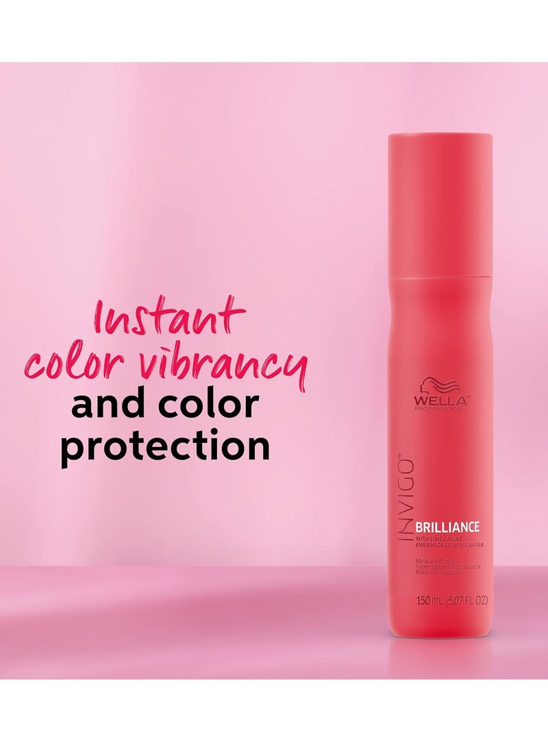 ويلا قناع لون فريش للمحترفين، إسبريسو بارد، ظل طبيعي، لون مؤقت، خالي من الضرر، قناع شعر يودع اللون مع زيت الأفوكادو + رذاذ حماية لون معجزة إنفيغو بريلينس بي بي - Image 4