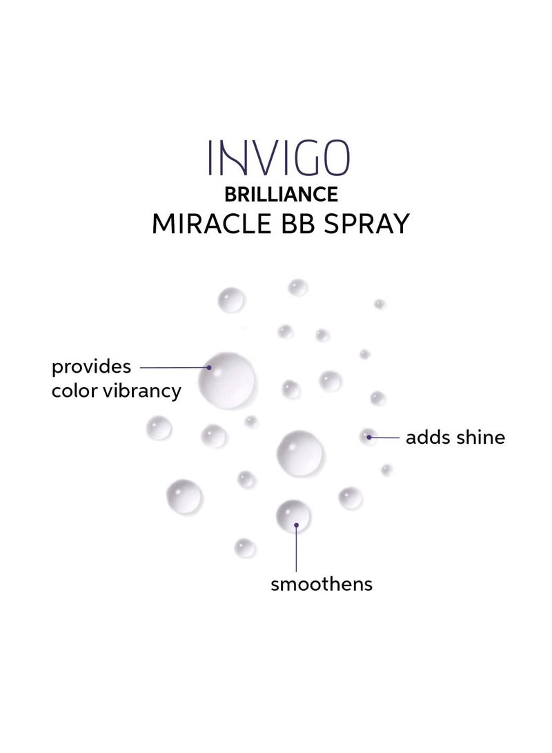 ويلا قناع لون فريش للمحترفين، صبغة كراميل، ظل طبيعي، لون مؤقت، خالي من الأضرار، قناع شعر يودع اللون مع زيت الأفوكادو + رذاذ حماية لون معجزة إنفيغو بريلينس بي بي - Image 4