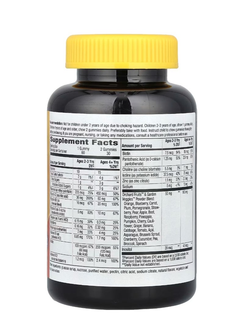 Nature's Way Alive Kids Multivitamin Gummies Cherry Orange And Grape Flavored, 60 Gummies - Image 2
