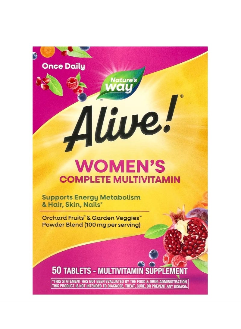 Nature's Way Alive Complete Multivitamin For Women 50 Tablets - Image 1