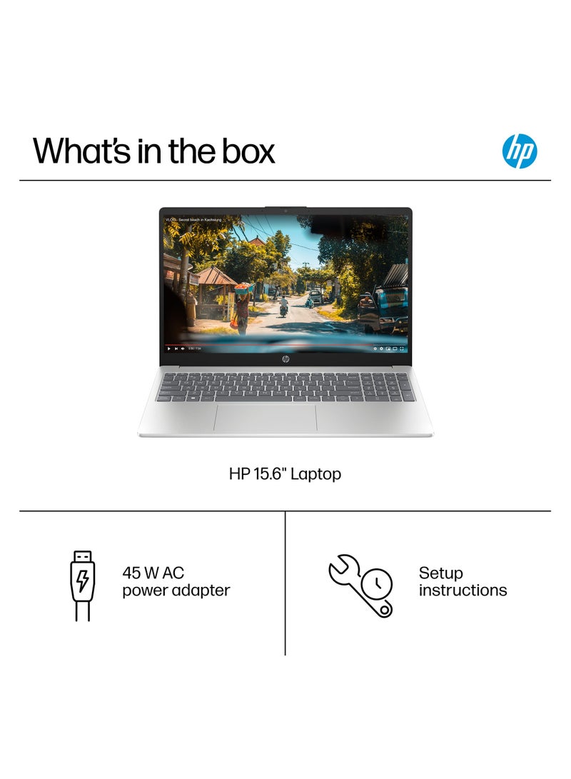 HP - 15-FD0005DX (Upgraded Version) Laptop With 15.6-Inch Touchscreen Display, Core i5-1235U Processor/16GB RAM/512GB SSD/Intel Iris XE Graphics/Window 11 Home S English Silver - Image 1