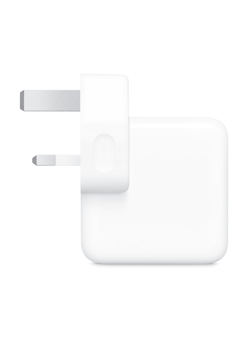 Apple 35W DUAL USB-C POWER ADAPTER-ZEE White  - Image 2