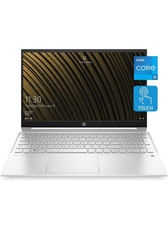 HP 15 Pavilion (Upgraded Version) Laptop With 15.6-Inch Display, Core i5-1235U Processor/16GB RAM/1TB SSDIntel Iris XE Graphics/Windows 11 With Mouse Pad English Silver  - Image 1