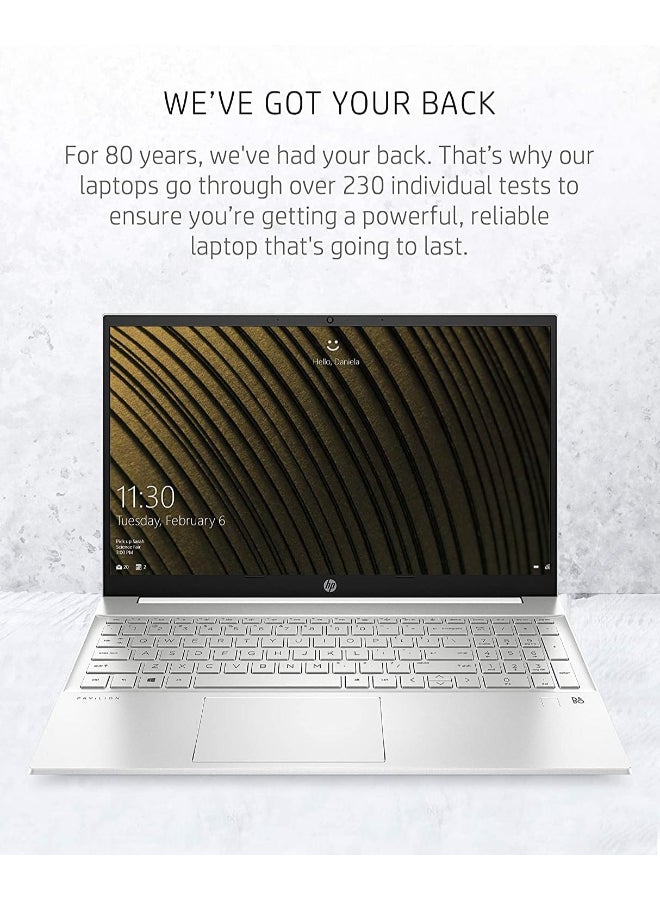 HP - 15 Pavilion (Upgraded Version) Laptop With 15.6-Inch Display, Core i5-1235U Processor/16GB RAM/1TB SSDIntel Iris XE Graphics/Windows 11 With Mouse Pad English Silver - Image 1