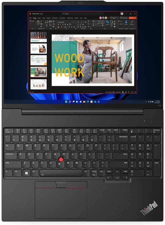 Lenovo - ThinkPad E6 Gen 1 AMD Laptop With 16-Inch Display, AMD Ryzen 7 7730U Processor/8GB RAM/512GB SSD/AMD Radeon Graphics/DOS(Without Windows) English Graphite Black - Image 1