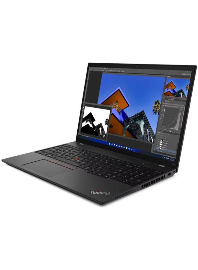 Lenovo - ThinkPad T16 Laptop With 16-Inch Display, AMD Ryzen 7 6850U Processor/16GB RAM/512GB SSD/AMD Radeon Graphics/DOS(Without Windows) English Thunder Black - Image 1