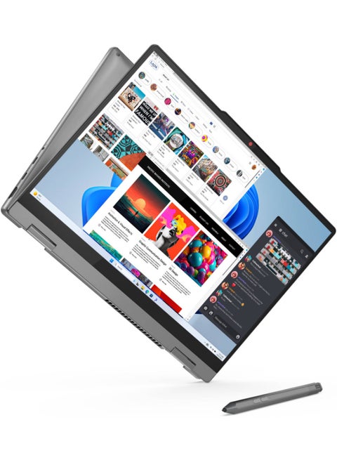 IdeaPad 5 2-in-1 14IRH9 Laptop With 14-Inch Display, Intel Core i5-13420H Processor/16GB RAM/512GB SSD/Intel UHD Graphics/DOS(Without Windows) English Luna Grey