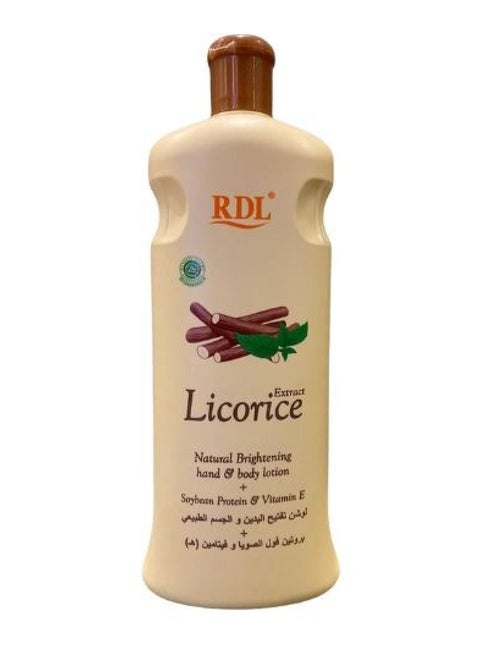 Natural Brightening Hand & Body Lotion Licorice Extract 600ml
