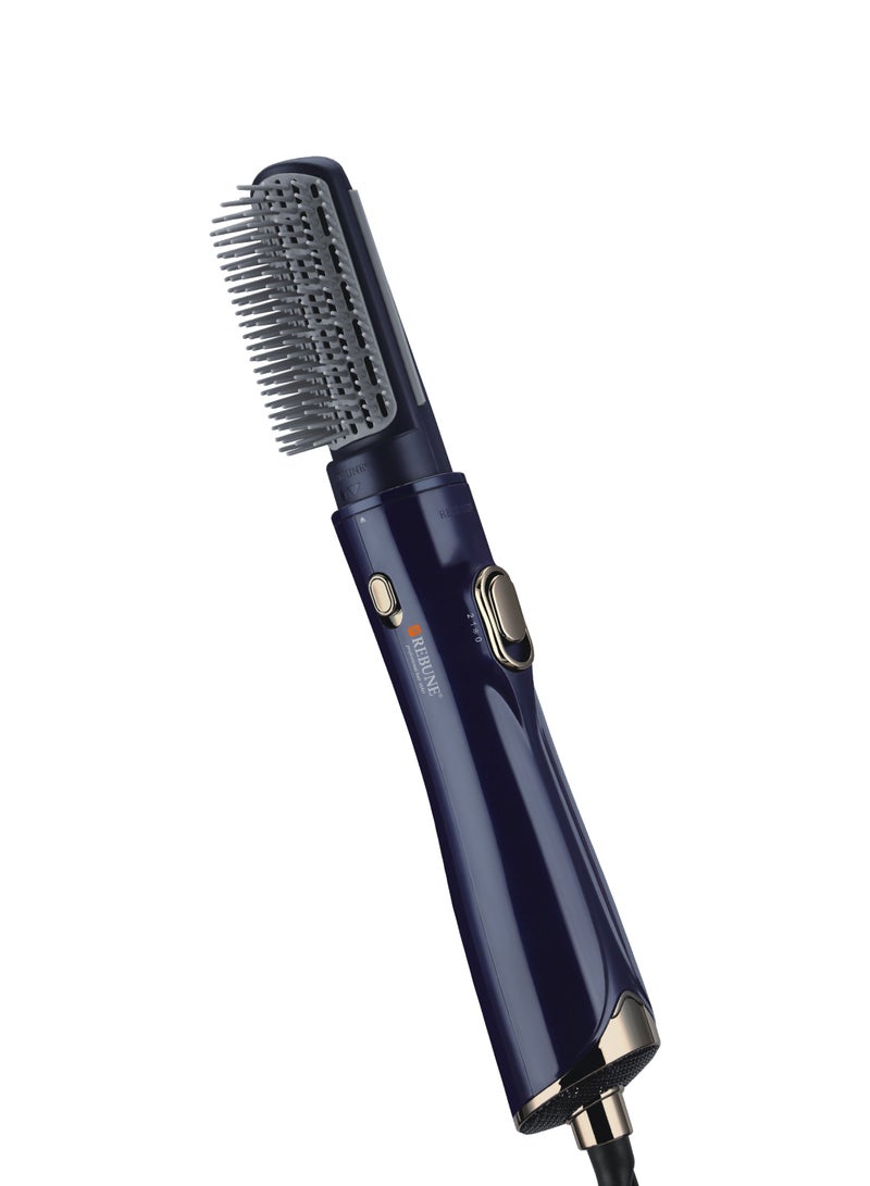 REBUNE - Hair Styler With Two Brushes Two Temperature Levels Cold Air 1200W Blue - Image 1
