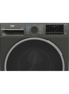 بيكو 8kg Front Load Washing Machine With 5kg dryer - 1400 RPM - Pro Smart Inverter & Steam Cure - Bluetooth - Iron Finish - Digital Display BWD08520MCI Manhattan Grey  - Image 4