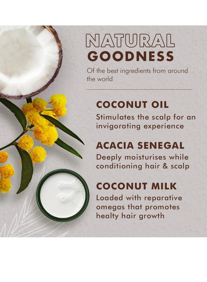 شيامويستر علاج بلسم زيت جوز الهند النقي 100% لجميع أنواع الشعر 100% بلسم زيت جوز الهند البكر خالي من السيليكون 8 أونصات - Image 4