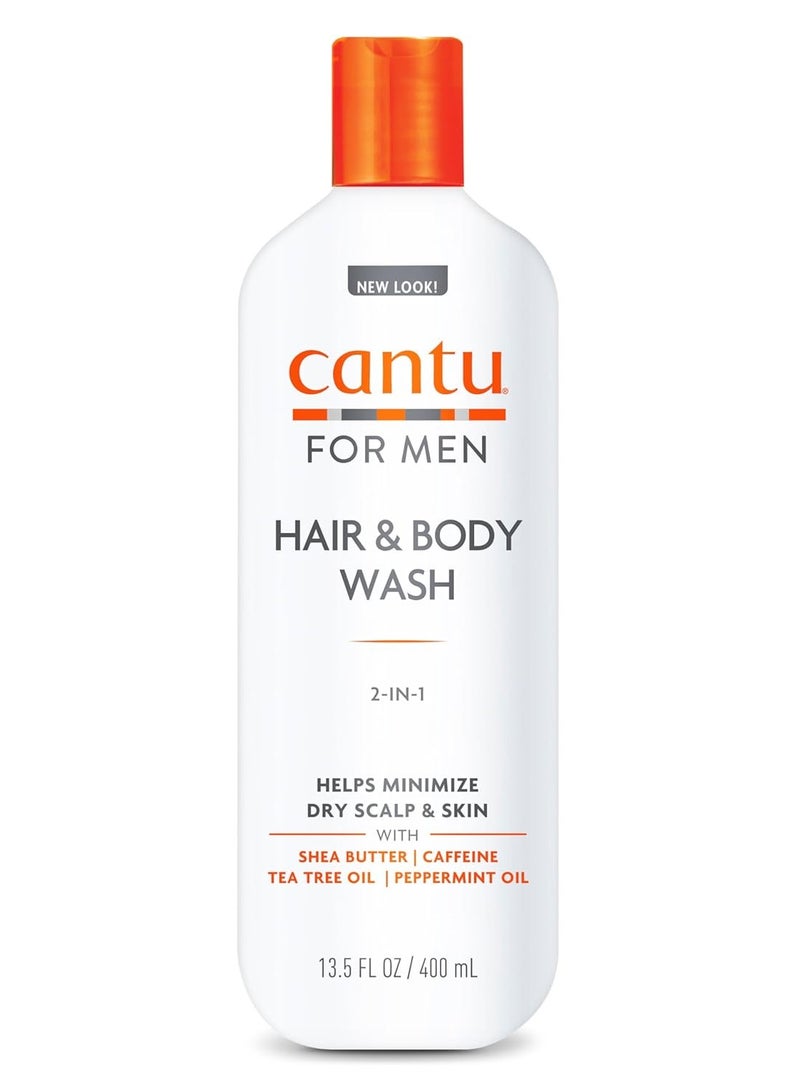 Cantu Men 2-in-1 Hair & Body Wash, 13.5 fl oz (Packaging May Vary)  - Image 1