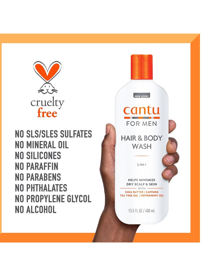 Cantu Men 2-in-1 Hair & Body Wash, 13.5 fl oz (Packaging May Vary)  - Image 2