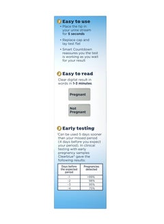 Clearblue Digital Pregnancy Test With Smart Countdown, 5 Count  - Image 3