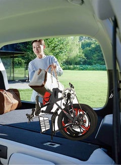 كيدل 18/20/22 Inch Foldable Bike, 7 Speed Mountain Bicycle for Children, with Steel Frame Dual Brake, Basket and Passagener Rear Seat, for 6-14 Years Boys and Girls 20inch  - Image 2
