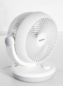 KRYPTON 8" Air Circulation Fan With 90 Degree Variable Tilt and Horizontal Oscillation/ 3 Blades for Strong Wind and 3-Speed Levels/ Ideal for Home, 2 Years Warranty KNF6450 White  - Image 4