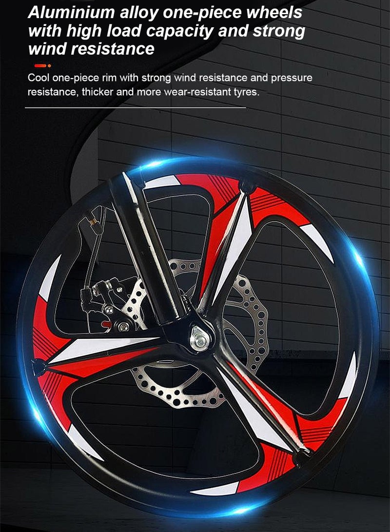 Kidle 18/20/22 Inch Foldable Bike, 7 Speed Mountain Bicycle for Children, with Steel Frame Dual Brake, Basket and Passagener Rear Seat, for 6-14 Years Boys and Girls 18inch  - Image 5