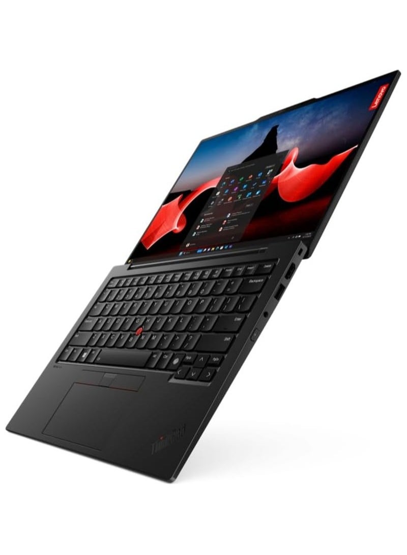 Lenovo Gen 12 ThinkPad X1 Carbon Laptop with Intel Ultra 7 165U vPro Processor, 14" WUXGA 100% sRGB Touchscreen, 32GB 6400MHz RAM, 1TB Gen4 Performance SSD, FHD+ IR+ RGB Camera, and Windows 11 Pro English Black  - Image 2