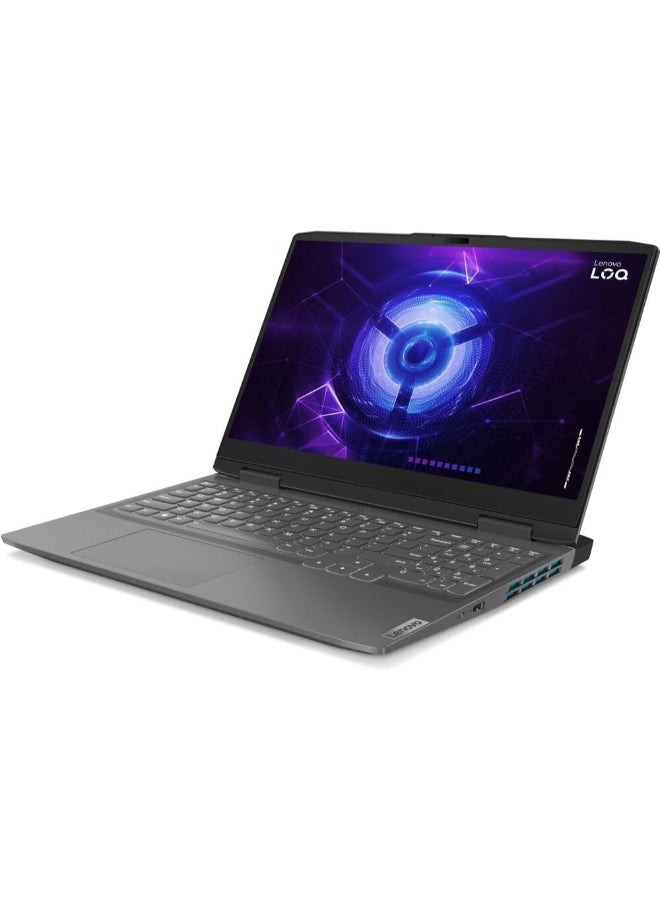 Lenovo - LOQ 15ARP9 (Upgraded Version) Laptop With 15.6-Inch Display, AMD Ryzen 7 7435HS Processor/16GB RAM/512GB SSD/8GB NVIDIA GeForce RTX 4060 Graphics/Windows 11 Home With SteeIseries Gaming Mouse English Grey - Image 1