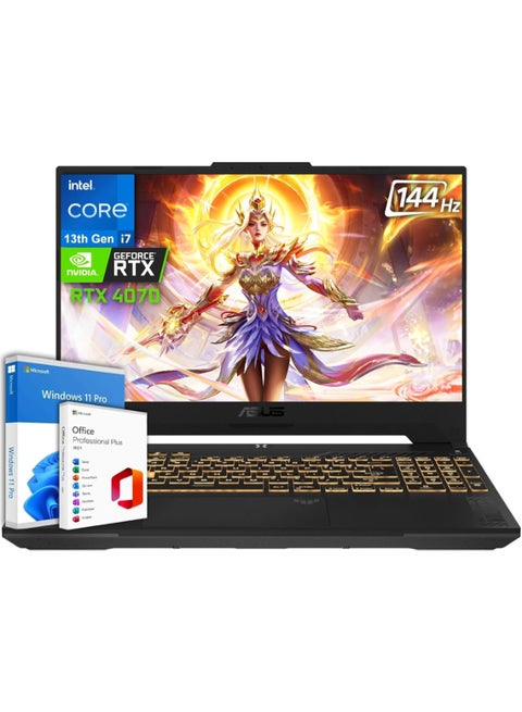 TUF Gaming (Upgraded Version) Laptop With 15.6-Inch Display, Core i7-13620H Processor/64GB RAM/1TB SSD/8GB NVIDIA GeForce RTX 4070 Graphics/Windows 11 Pro + Microsoft Office Lifetime License English Mecha Grey