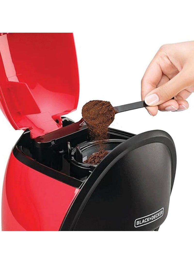 بلاك اند ديكر - American Coffee Maker 500 ml 450 W DCM48 Red/Black - Image 1