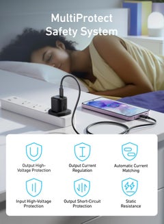 Anker 25W USB C Plug, Compact and Foldable, Supports PPS Fast Charging for Samsung Galaxy S24/Z Fold/Z Flip/Tab, iPhone (5 ft USB C Cable Included) - Black  - Image 5