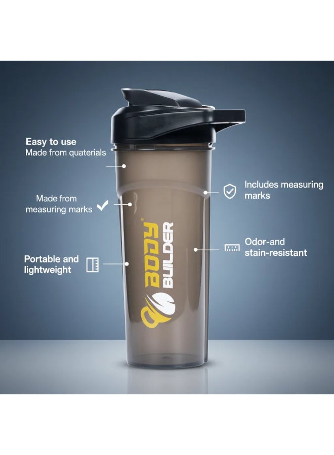 Body Builder Shaker, Black, 700 ML - Image 3