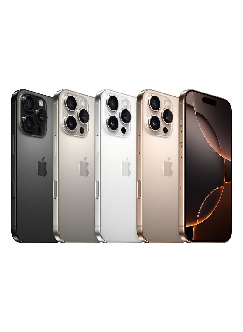 Apple - iPhone 16 Pro Max Physical Dual SIM 256GB Desert Titanium 5G With FaceTime - Image 1