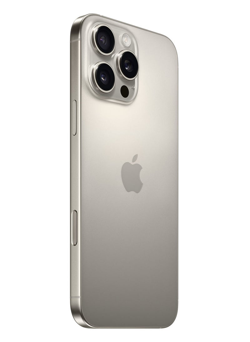 Apple iPhone 16 Pro Max Physical Dual Sim 256GB Natural Titanium 5G With FaceTime  - Image 2