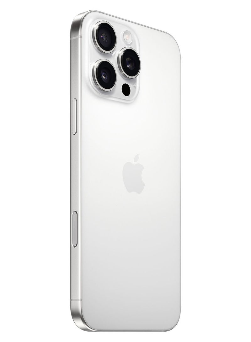 Apple iPhone 16 Pro Max Physical Dual Sim 256GB White Titanium 5G With FaceTime  - Image 2