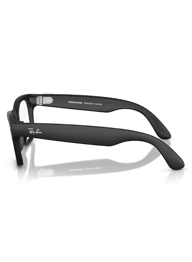 ميتا - Ray-Ban Wayfarer RW4008 Large Matte Black Clear Graphite Green Transition Black - Image 1