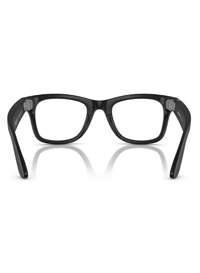 ميتا - Ray-Ban Wayfarer RW4008 Large Matte Black Clear Graphite Green Transition Black - Image 1