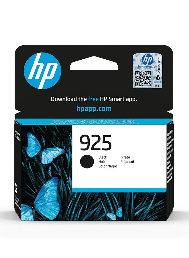 HP 925 Original Ink Cartridge | Compactible With OfficeJet Pro 8123, Officejet Pro 8120 series, OfficeJet Pro 8130 series Black  - Image 1