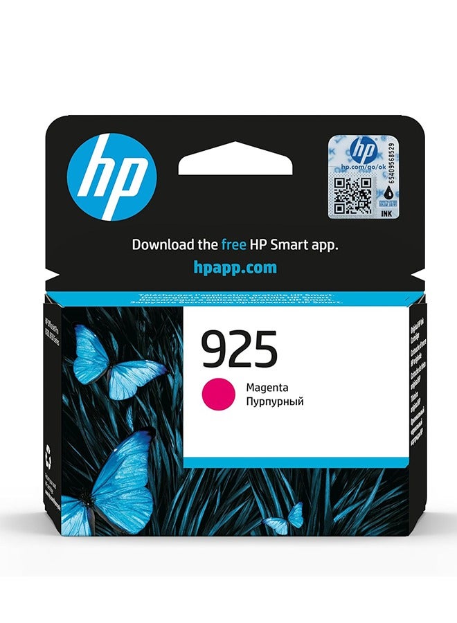 HP 925 Original Ink Cartridge | Works with OfficeJet Pro 8123, Officejet Pro 8120 series, OfficeJet Pro 8130 series Magenta  - Image 1
