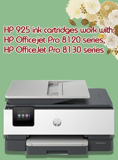 إتش بي 925 4-Color Ink Cartridge Set For Officejet Pro 8123, Officejet Pro 8120 series, OfficeJet Pro 8130 series Black,Cyan,Yellow,Magenta  - Image 2