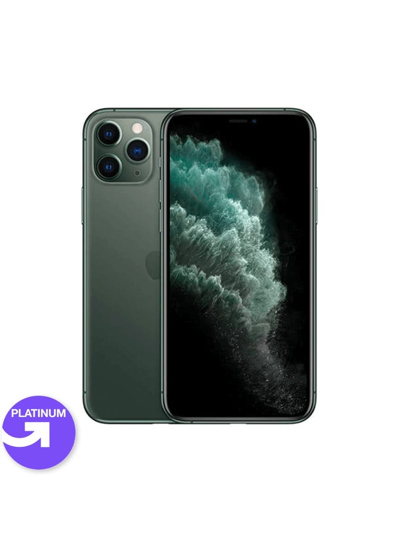 Apple - APPLE, IPHONE 11 PRO MAX, 256GB, 4GB RAM, Dual SIM, 4G, Matte Midnight Green| Platinum Grade | UPGRADE Refurbished - Image 1