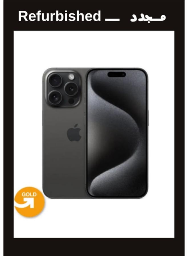 APPLE, IPHONE 15 PRO MAX, 256GB, 8GB RAM, Single Sim, 5G, Black Titanium | Gold Grade | UPGRADE Refurbished - Image 1