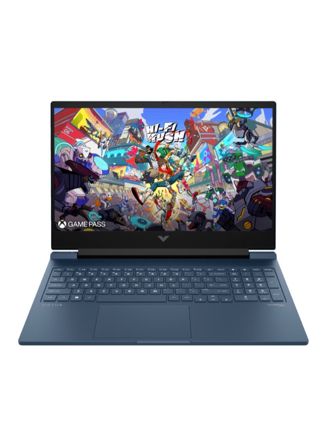 Victus 16-r1055ne Gaming Laptop With 16.1-Inch QHD (2560X1440) 240Hz Display, Core i7-14700HX Processor/16GB RAM/512GB SSD/8GB Nvidia Geforce RTX 4060 Graphics Card/DOS(Without Windows) English/Arabic Performance Blue