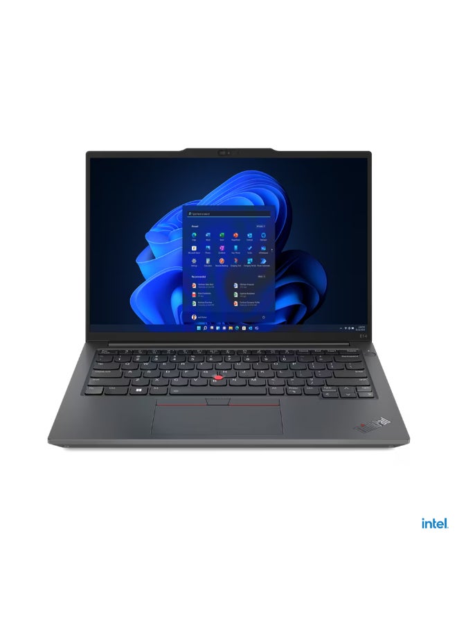 Lenovo Renewed ThinkPad E14 Gen 5 laptop With 14-inch WUXGA (1920x1200) IPS Display, Intel Core i7-1355U processor/16GB DDR4 RAM/512GB SSD/ 2GB NVIDIA GeForce MX550 GDDR6 Graphics/Windows 11/ / Graphite English/Arabic Graphite Black  - Image 1