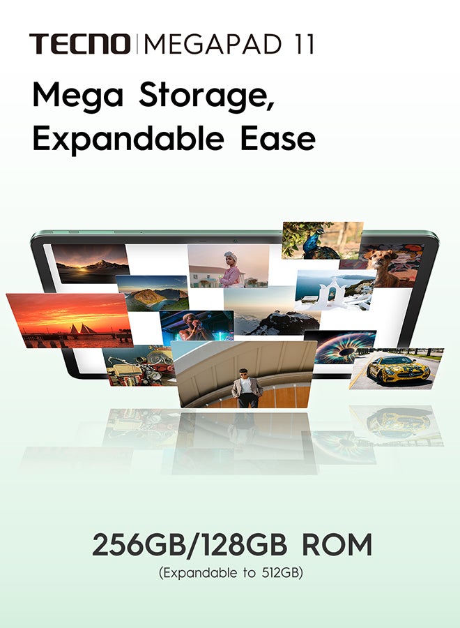 TECNO - MEGAPAD 11 inch vatality green 8GB RAM 256GB 4G LTE - Middle East Version - Image 1