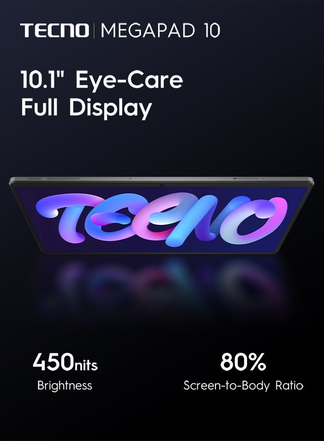 TECNO MEGAPAD 10.1 inch Champange Gold 4GB RAM 128GB 4G LTE + free MEGAPAD cover  - Middle East Version  - Image 3