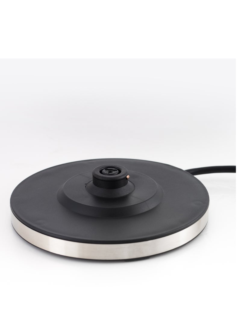 كراون لاين Electric Glass Kettle, Fast Boiling, Durable Design 1.8 L 2200 W KT-414 ‎Clear Glass With Black And Silver Accents  - Image 4