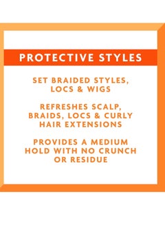 Cantu Protective Styles by Angela Set & Refresh Foam with Apple Cider Vinegar & Aloe, 8 Ounce 237 ml  - Image 2