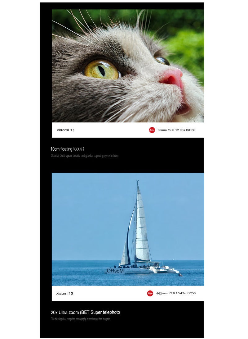 Xiaomi - 15 Mobile 1TB 16GB RAM Leica Optics Summilux Lens｜Light Hunter 900 Image Sensor | 60mm Leica Floating Telephoto | Hyper OS 2 | Qualcomm Snapdragon 8 Elite White with Google play Chinese version - Image 1