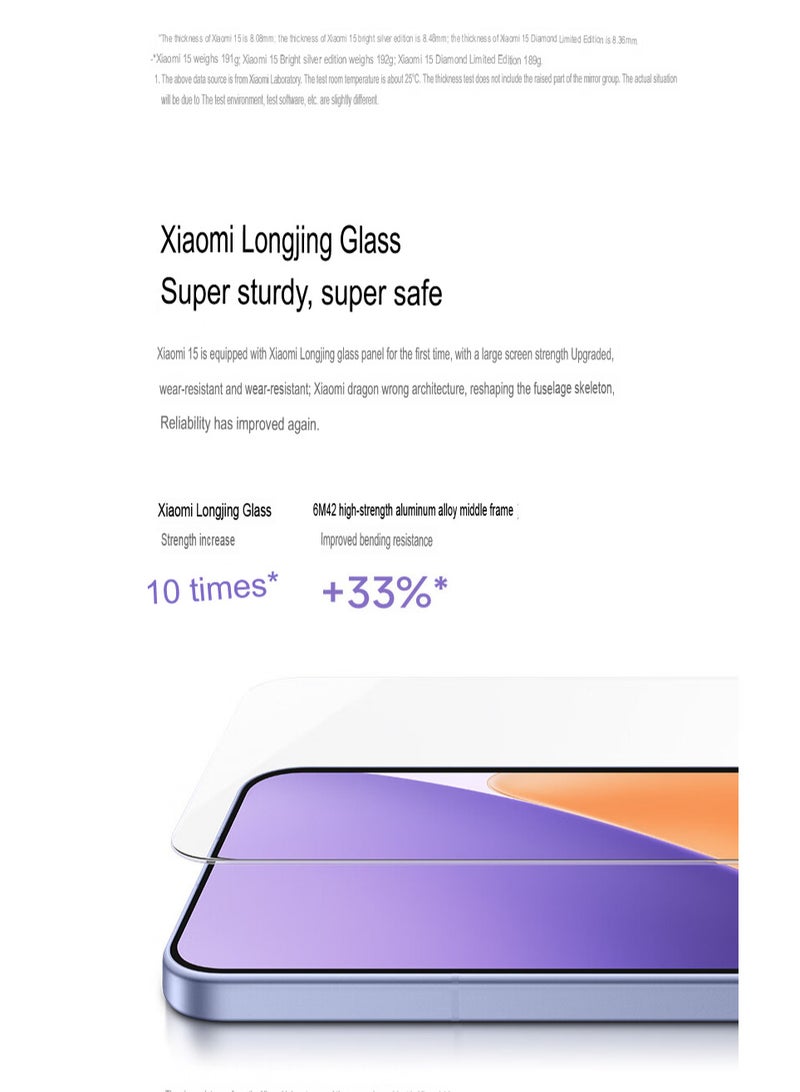 Xiaomi - 15 Mobile 1TB 16GB RAM Leica Optics Summilux Lens｜Light Hunter 900 Image Sensor | 60mm Leica Floating Telephoto | Hyper OS 2 | Qualcomm Snapdragon 8 Elite White with Google play Chinese version - Image 1