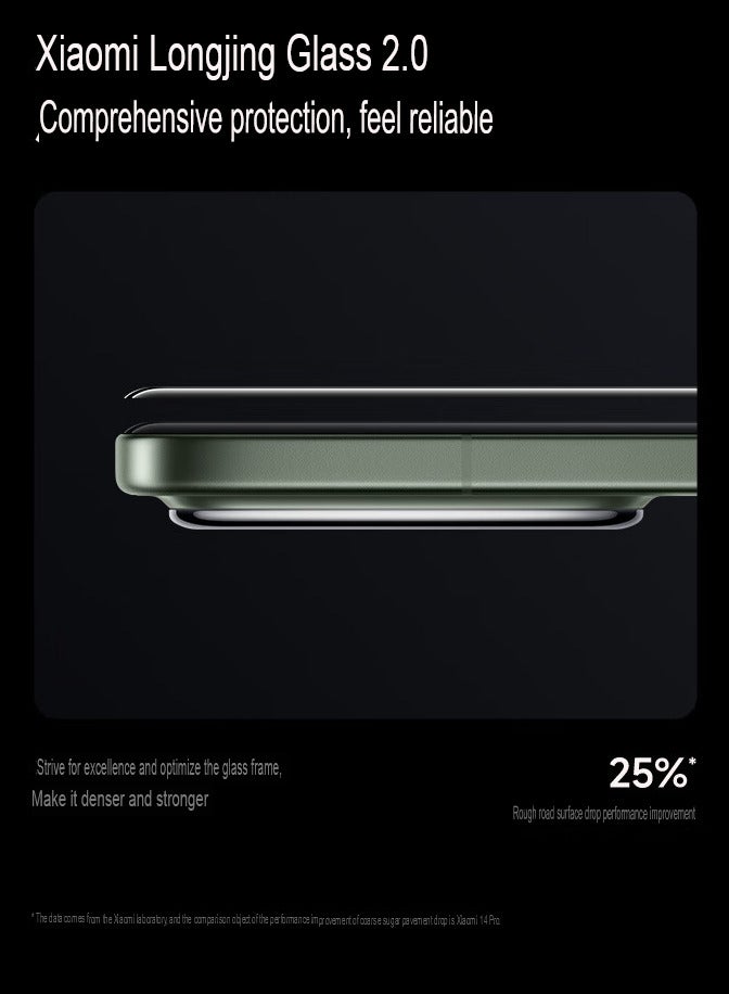 15 Pro Mobile 512GB 16GB RAM Leica Optics Summilux Lens｜Light Hunter 900 Image Sensor | 120mm Leica periscope telephoto| Hyper OS 2 | Qualcomm Snapdragon 8 Elite Green with Google play Chinese version
