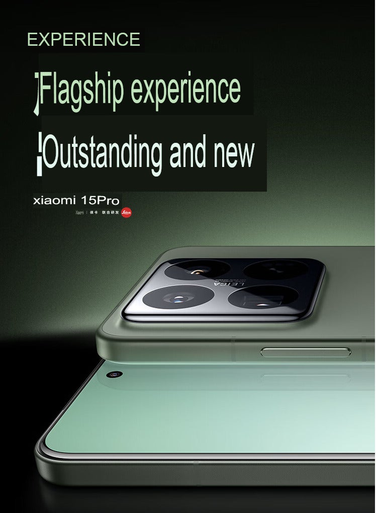 15 Pro Mobile 512GB 16GB RAM Leica Optics Summilux Lens｜Light Hunter 900 Image Sensor | 120mm Leica periscope telephoto| Hyper OS 2 | Qualcomm Snapdragon 8 Elite Green with Google play Chinese version