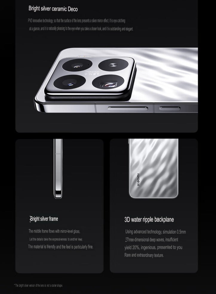 15 Pro Mobile 512GB 16GB RAM Leica Optics Summilux Lens｜Light Hunter 900 Image Sensor | 120mm Leica periscope telephoto| Hyper OS 2 | Qualcomm Snapdragon 8 Elite Green with Google play Chinese version